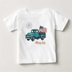 Rustic/vintage 4th of July  Baby T-Shirt