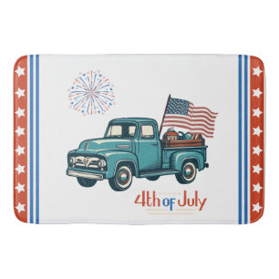 Rustic/vintage 4th of July Bath Mat