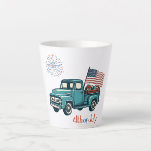 Rustic/vintage 4th of July Latte Mug
