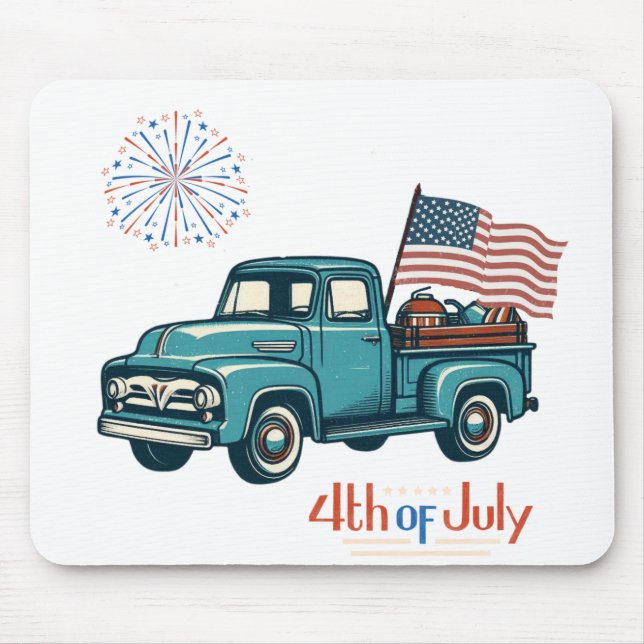 Rustic/vintage 4th of July  Mouse Pad (Front)