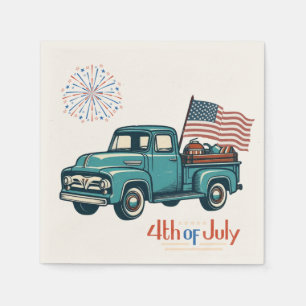 Rustic/vintage 4th of July Napkin
