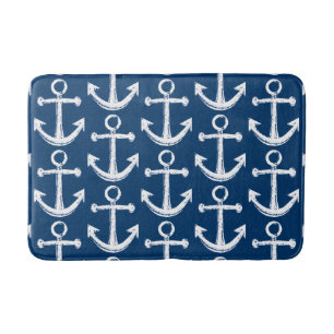 Rustic Vintage Anchor Original Design  Bath Mat