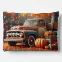 Rustic/vintage autumn farm truck