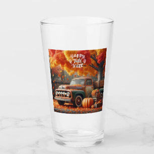 Rustic/vintage autumn farm truck glass
