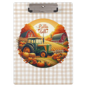 Rustic/vintage autumn on the farm clipboard