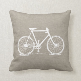 Rustic Vintage Bicycle Cushion