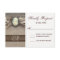 Rustic Vintage Cameo Brooch Burlap Wedding RSVP
