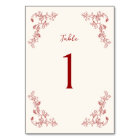 Rustic Vintage Chinoiserie Crimson Red Wedding