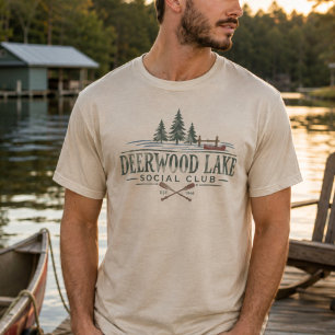 Rustic Vintage Deerwood Social Club T-Shirt