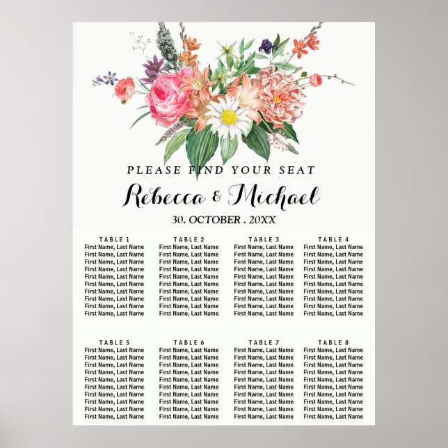 Rustic vintage floral  Poster (Front)