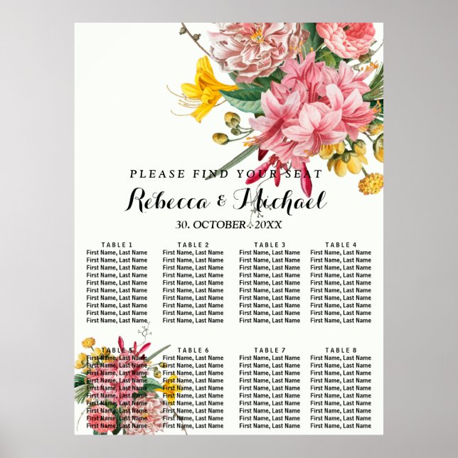 Rustic vintage floral  Poster (Front)