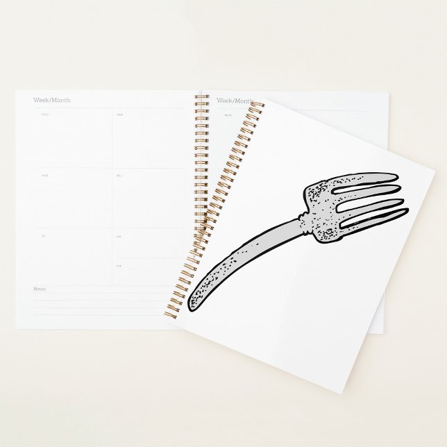 Rustic Vintage Fork Retro Cutlery Planner (Creator Uploaded)