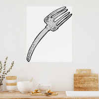 Rustic Vintage Fork Retro Cutlery