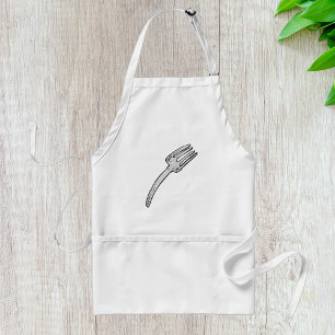 Rustic Vintage Fork Retro Cutlery Standard Apron