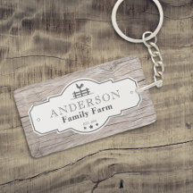 Rustic Vintage Label Border Family Farm
