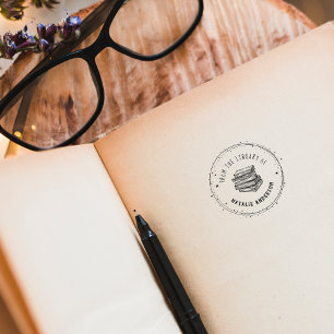 Rustic Vintage Library From The Library Of Rubber Stamp