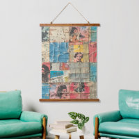 Rustic Vintage Newspaper Patchwork Collage (11)