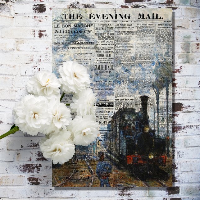 Rustic Vintage Newspaper Texture Decoupage  Tissue Paper (Creator Uploaded)
