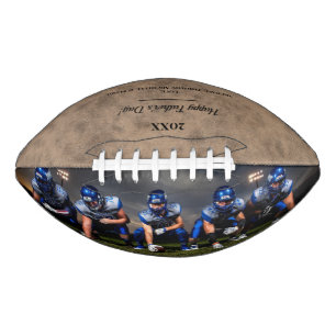 Rustic Vintage Photo Father's Day Football