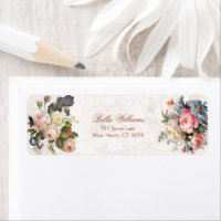 Rustic Vintage Roses & Iris