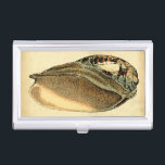 Rustic Vintage Seashell Business Card Holder<br><div class="desc">This artwork by Vision Studio captures some of the best ocean sea life's. Get this rustic piece of artwork of this Conch shell. Take the ocean with you everywhere you go.</div>