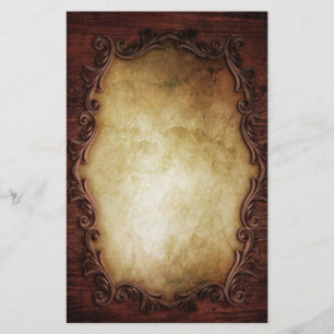 rustic vintage typography western country wedding stationery