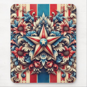 rustic/vintage USA/patriotic Mouse Pad