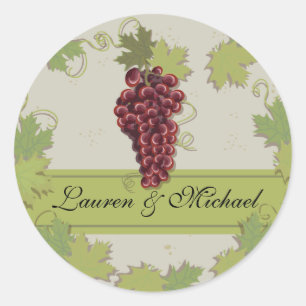 Rustic Vintage Winery Vineyard Stickers