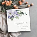 Rustic Violet Purple Navy Floral Leafy Wedding Napkin<br><div class="desc">If you need any further customisation or any other matching items,  please feel free to contact me at yellowfebstudio@gmail.com</div>