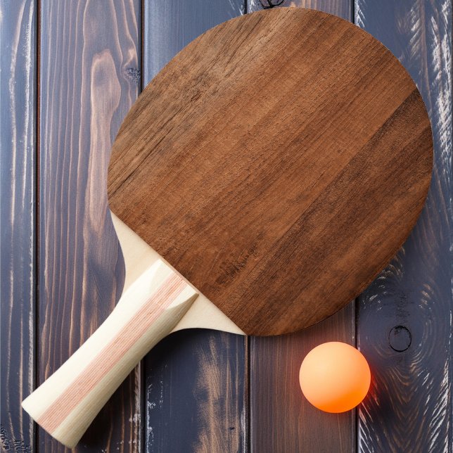 Rustic Walnut Wood Ping Pong Paddle (Creator Uploaded)