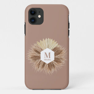 Rustic Warm Neutral Colours Monogram  Case-Mate iPhone Case