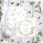 Rustic Warm Winter Berry Wreath Christmas Party Invitation<br><div class="desc">What better way to get into the holiday spirit than by hosting a Rustic Warm Winter Berry Christmas party? This festive and modern square holiday card is the perfect way to invite your family and friends to an annual holiday party, or the annual corporate party. The beautiful watercolor winter and...</div>