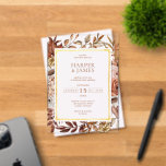 Rustic Watercolor Autumn Floral Frame Wedding Acrylic Invitations<br><div class="desc">This exquisite invitation captures the essence of autumn's beauty with its delicate floral design and warm terracotta tones. Whether you're planning a rustic outdoor ceremony or an intimate indoor gathering, this invitation sets the perfect tone for your event. Personalise this invitation with your names, wedding date, and venue details to...</div>