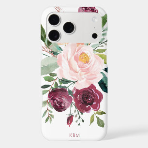 Rustic Watercolor Botanical with Monogram