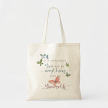 Rustic Watercolor Butterflies Quote