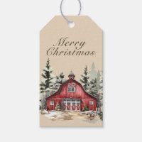 Rustic Watercolor Country Christmas Photo