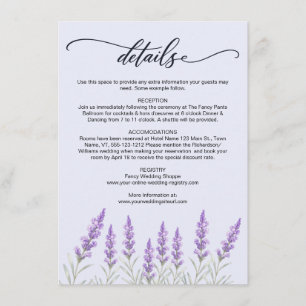 Rustic Watercolor Eucalyptus Greenery Wedding Enclosure Card