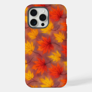 Rustic Watercolor Fall Leaves - Autumn Foliage iPhone 15 Pro Max Case