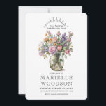 Rustic Watercolor Floral Surprise 80th Birthday  Invitation<br><div class="desc">Rustic elegant watercolor florals in a vase,  surprise 80th birthday party invitation,  accompanied by a classic engraved style open face typography on a white background. Rustic earthy birthday party invitation. The rounded corners add a touch of elegance. You may choose fro other card shapes.</div>