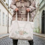 Rustic Watercolor Florals on Sage Green Bridesmaid Tote Bag<br><div class="desc">Rustic Watercolor Florals on Sage Green Bridesmaid Tote Bag

#hand painted floral
#romantic botanical
#floral wedding invitations
#spring wedding
#elegant
#formal wedding
#wedding
#elegant wedding
#romantic wedding</div>