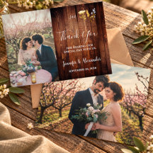 Rustic watercolor flowers monogram photo wedding