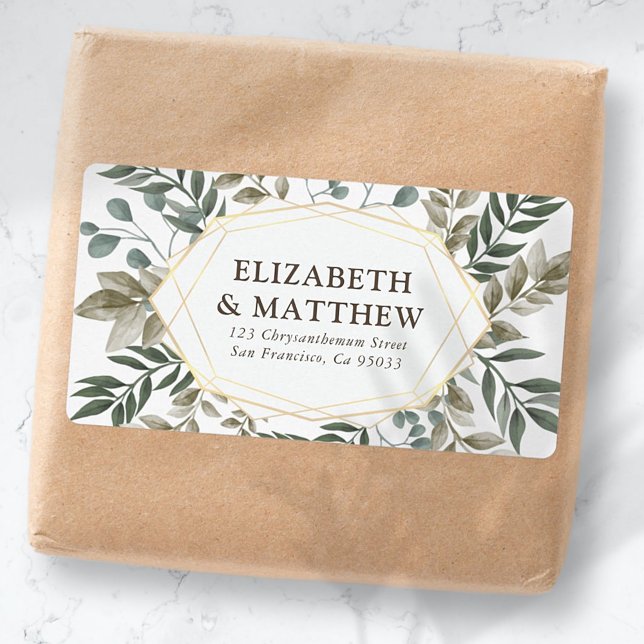 Rustic Watercolor Foliage Wedding Shipping (Creator Uploaded)