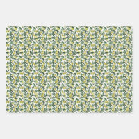 Rustic Watercolor Green Olive Branches Pattern