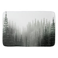 Rustic Watercolor Pine Forest