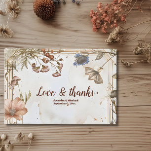 Rustic Watercolor Woodland Wedding Guest Book