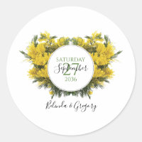 Rustic Wattle Acacia Wedding 
