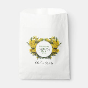 Rustic Wattle Acacia Wedding Favour Bags