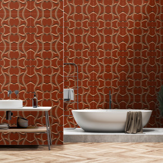Rustic Wave Minimalist Lines Wallpaper