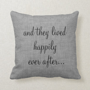 Rustic "We Did" Wedding Date Pillow