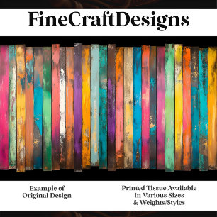 Rustic Weathered Distressed Wood H4 Decoupage  Tissue Paper